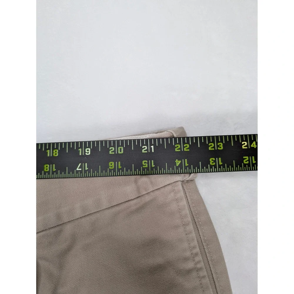 Oak Hill Mens Pleated Khaki‎ Pants Cotton Size 46x34 Beige